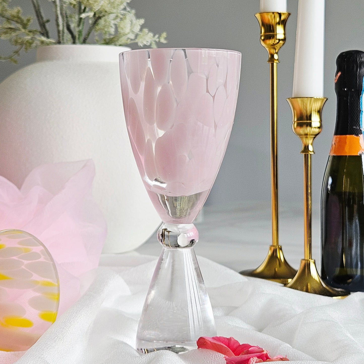 Pink Blush Drinking Glass