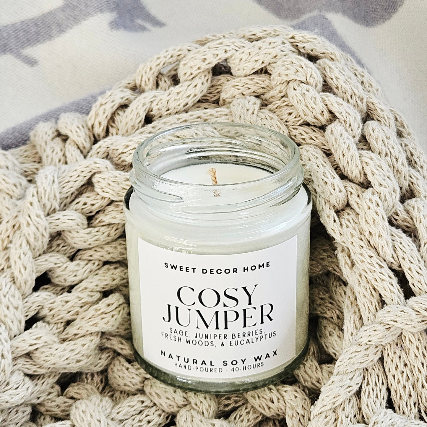 Sweet Decor Cosy Jumper Candle