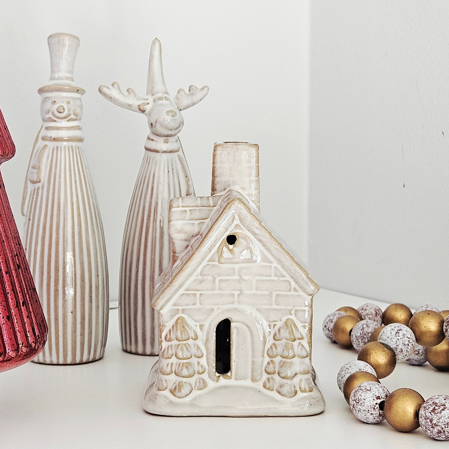 Reactive Glaze LED House Small