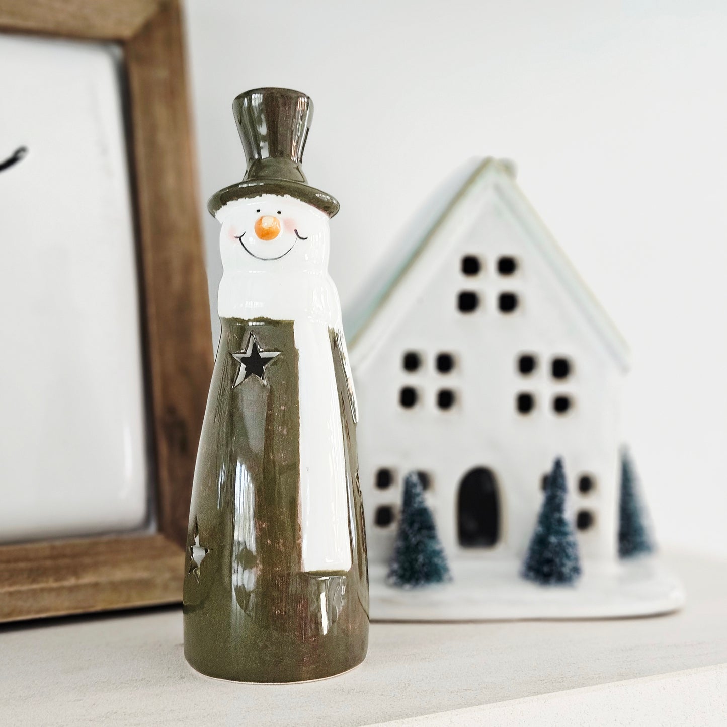 Led Green Snowman