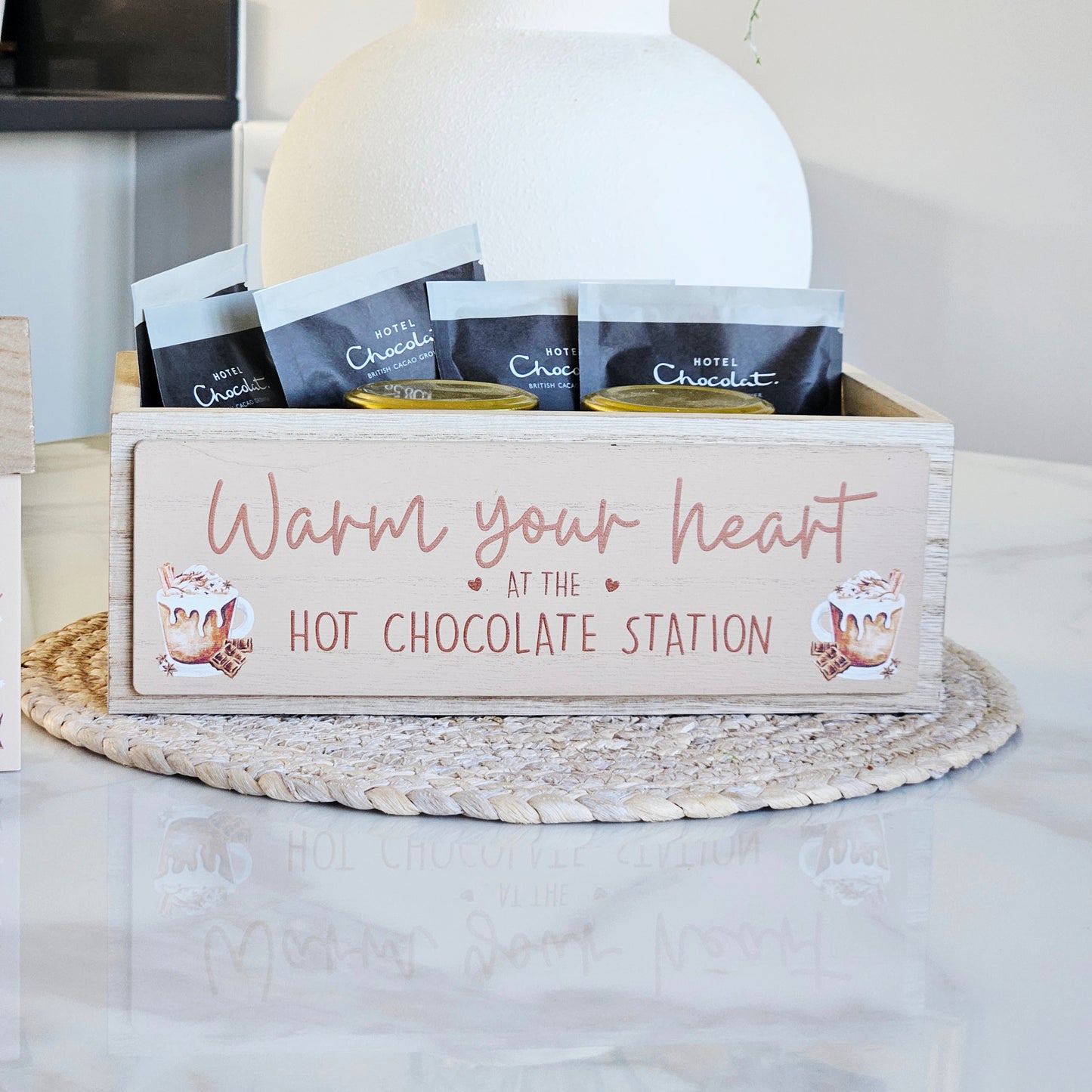 Warm Your Heart Wooden Box