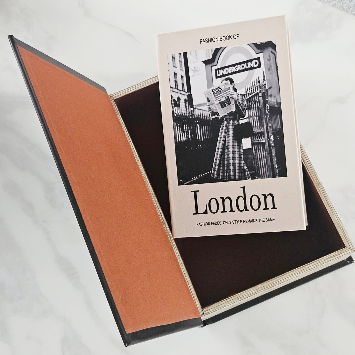 New York and London Wooden Book Storage Box Set – Decorative Boxes