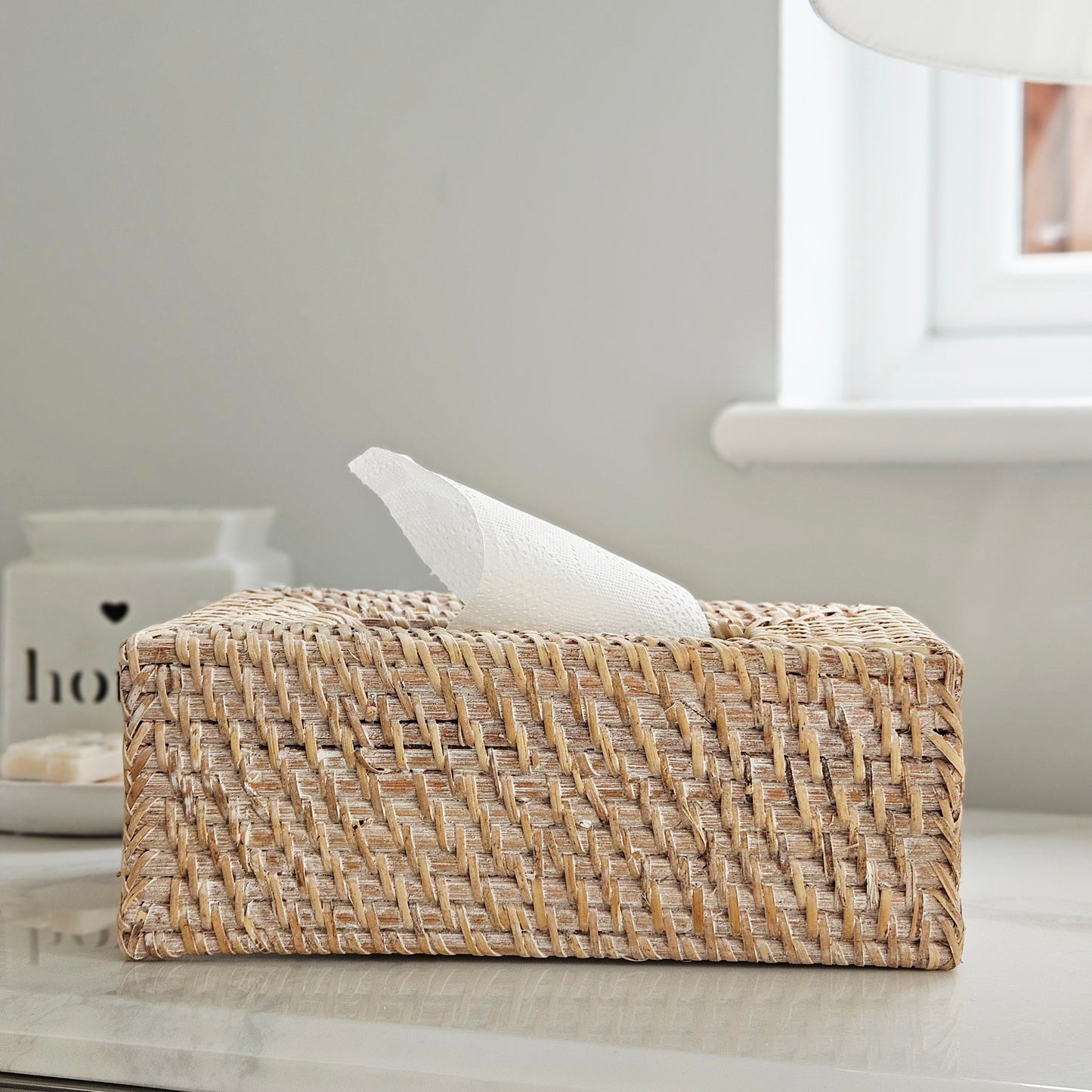 Rattan Tissue box Cover