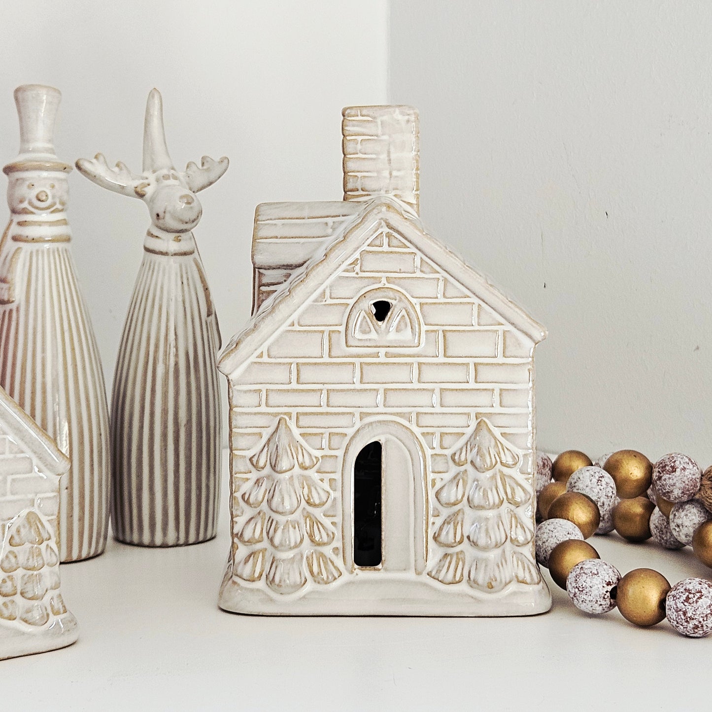 Reactive Glaze LED House Large