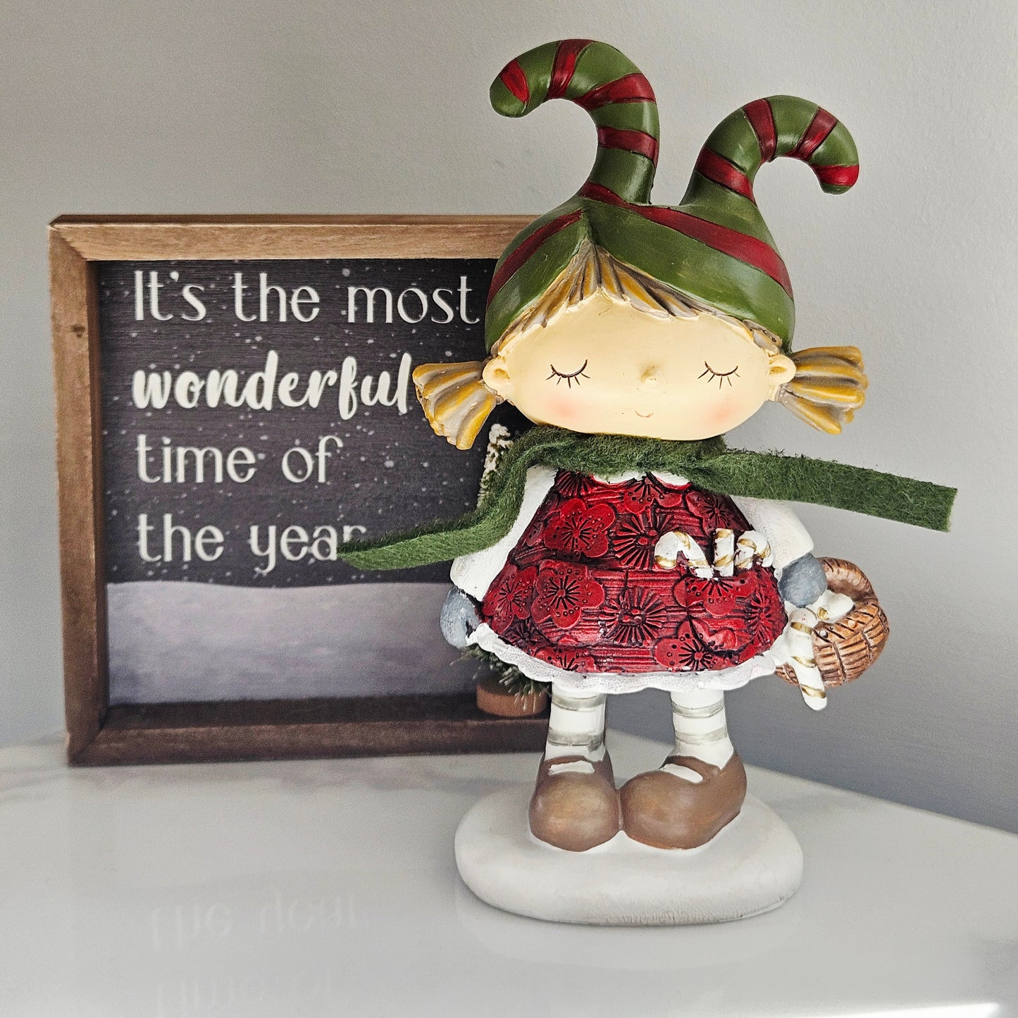 Jingle & Joy Christmas Pixie Girl Ornaments