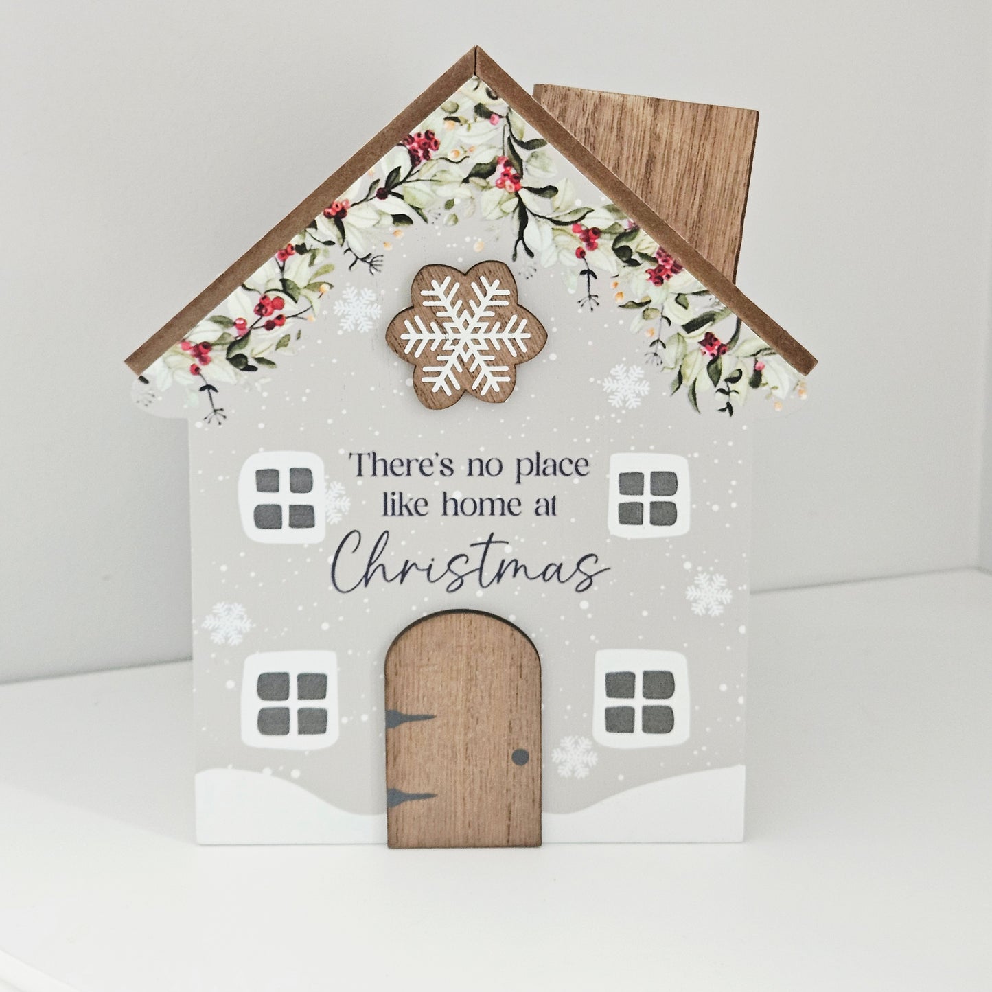Christmas Cottage Tissue Box
