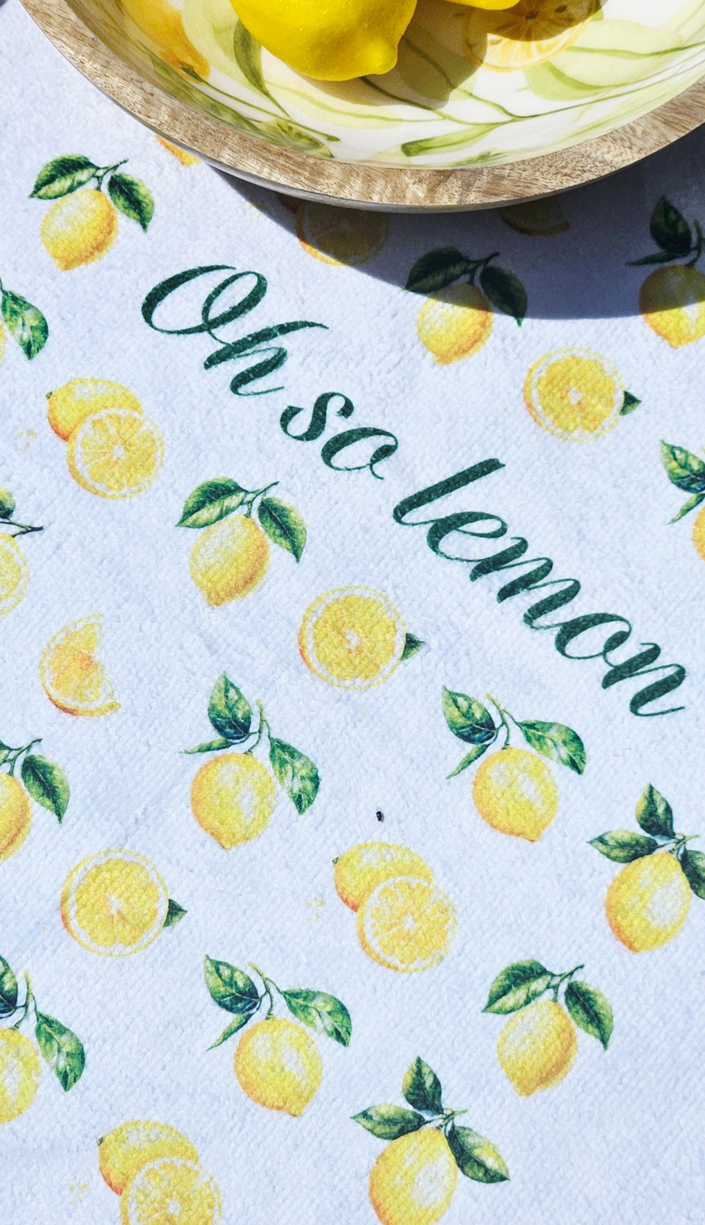 PRE ORDER - Oh So Lemon Tea Towel