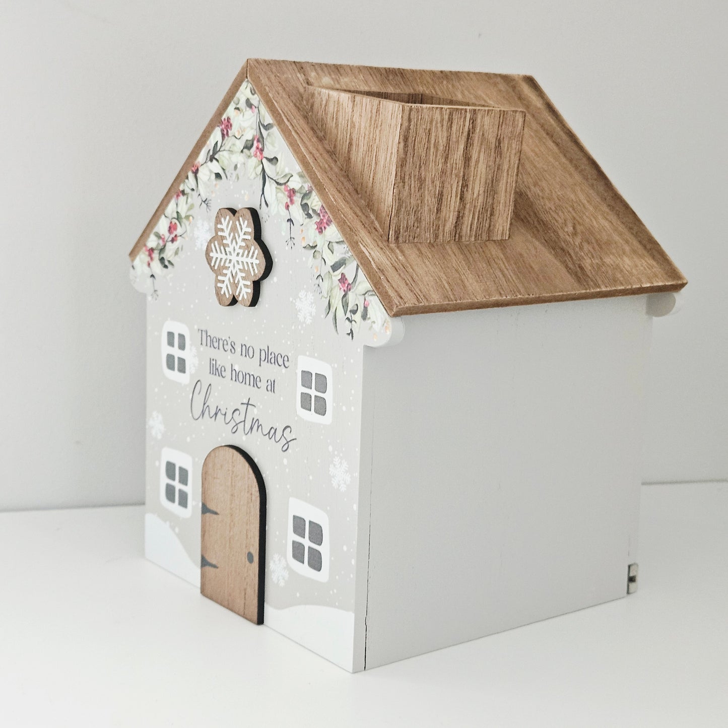 Christmas Cottage Tissue Box