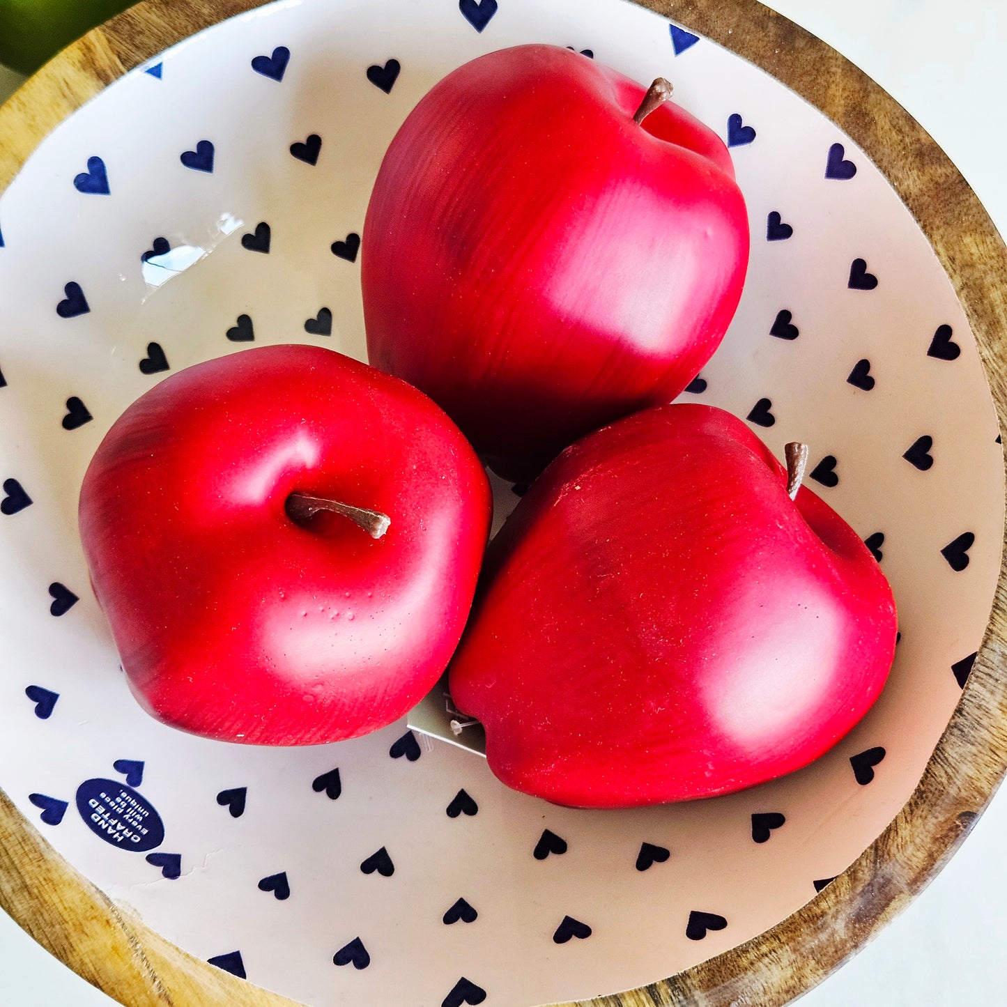 decorative red delicious apple lightweight faux