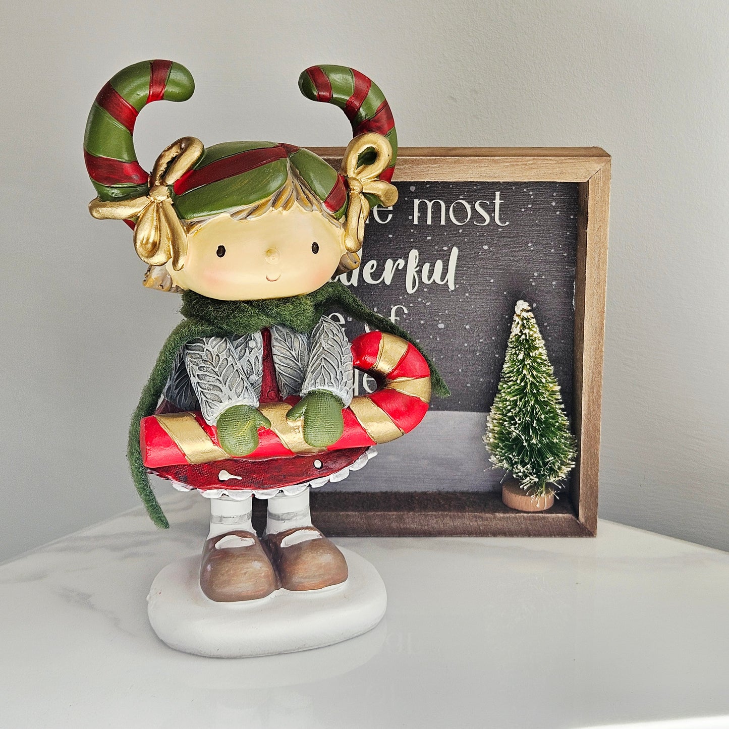 Jingle & Joy Christmas Pixie Girl Ornaments