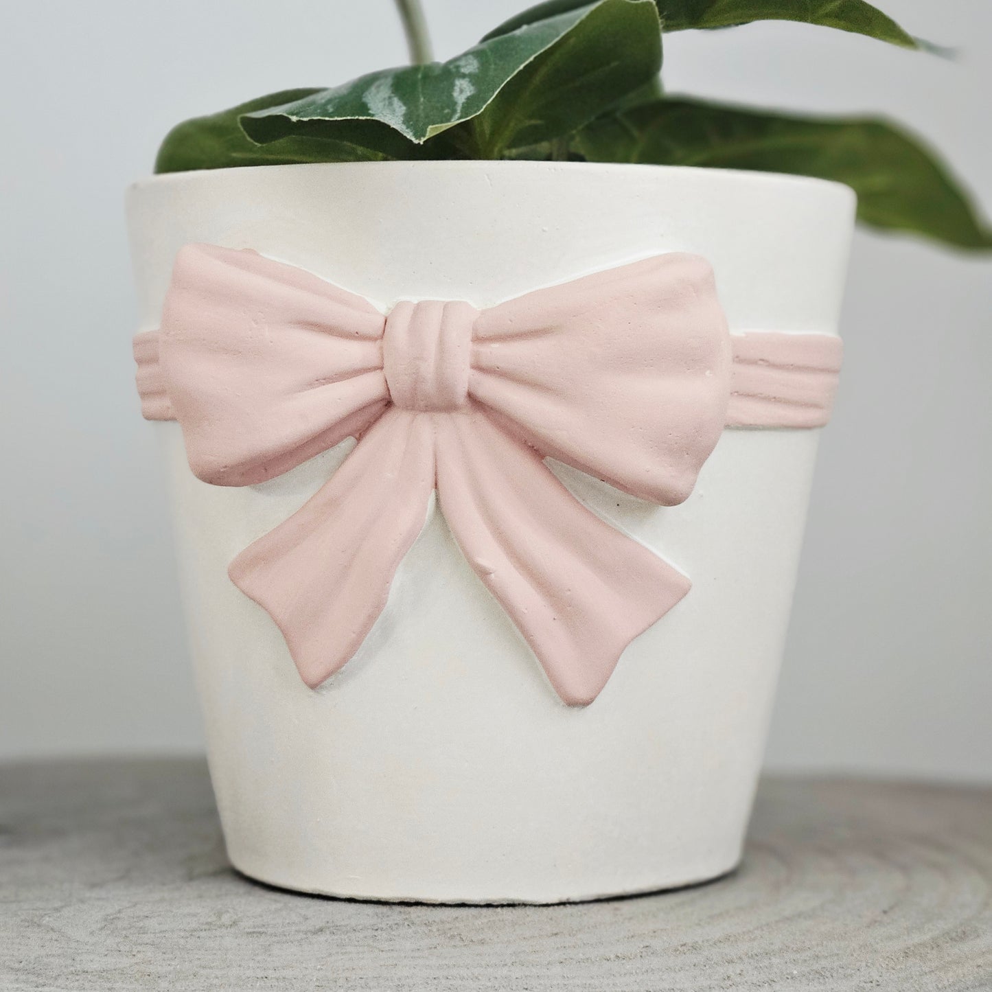 Pink Bow Plant Pot