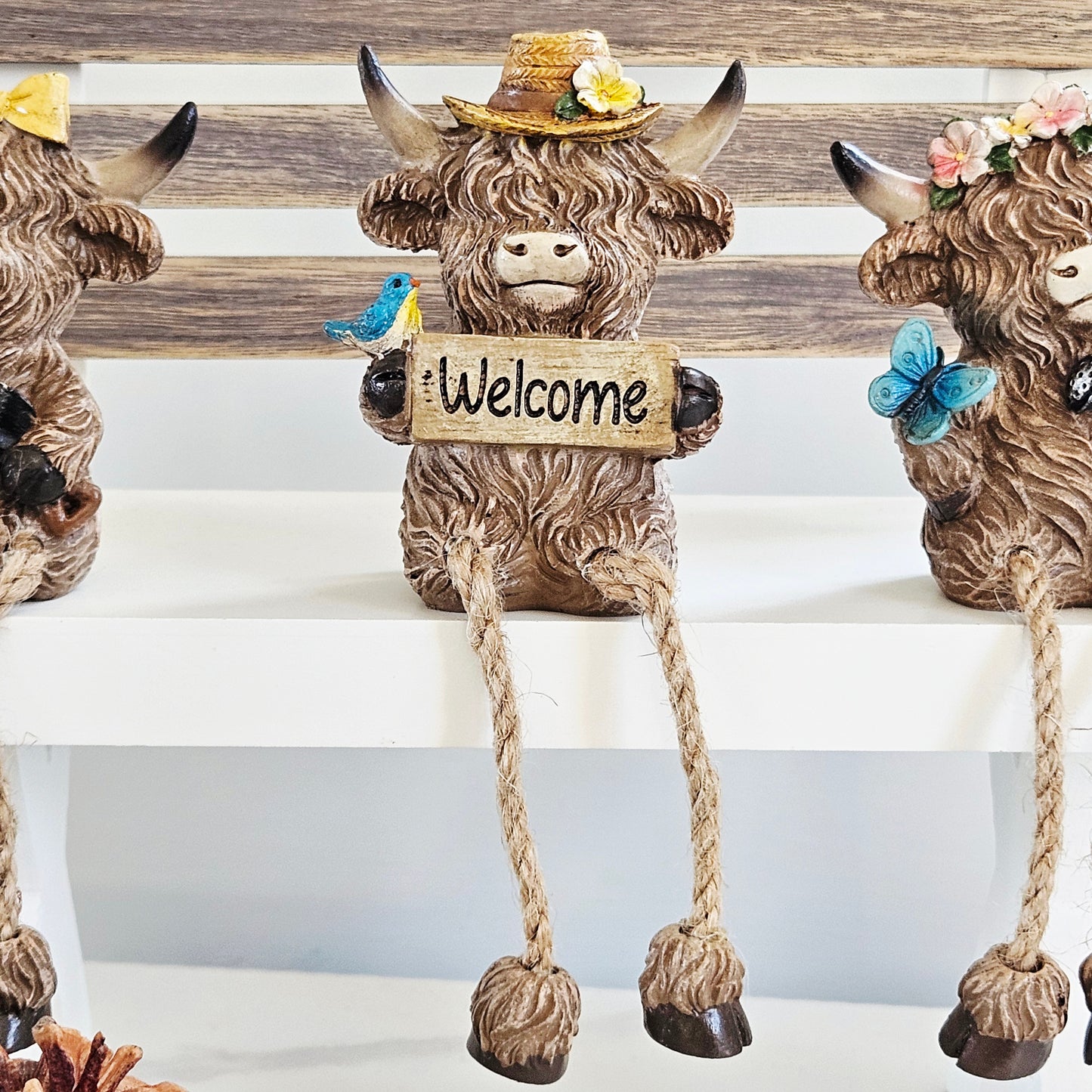 Highland Cow Shelf Sitters