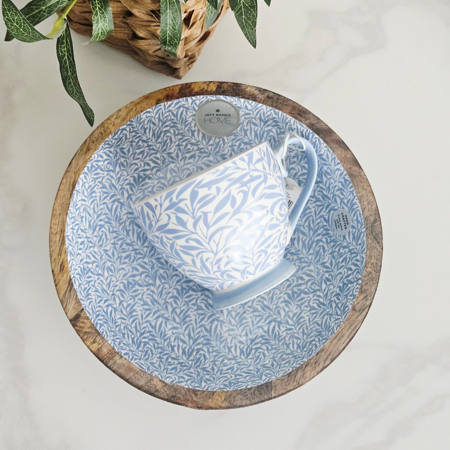 Leafy Trellis Mango Wood Bowl