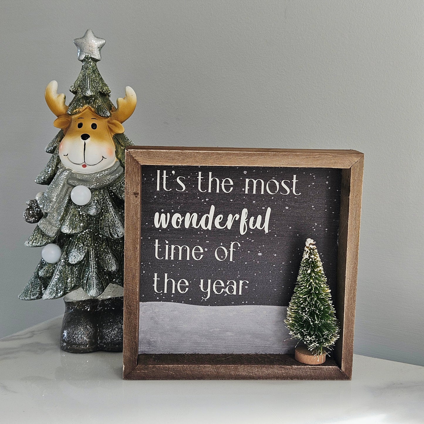 Wonderful 3D Christmas Tree Plaque | Wooden Christmas Decor
