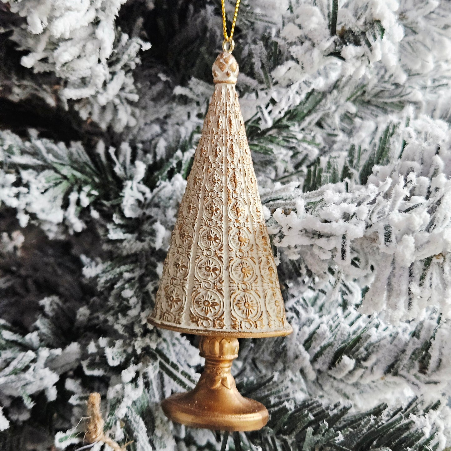 GOLD SHIMMER CHRISTMAS TREE DEC