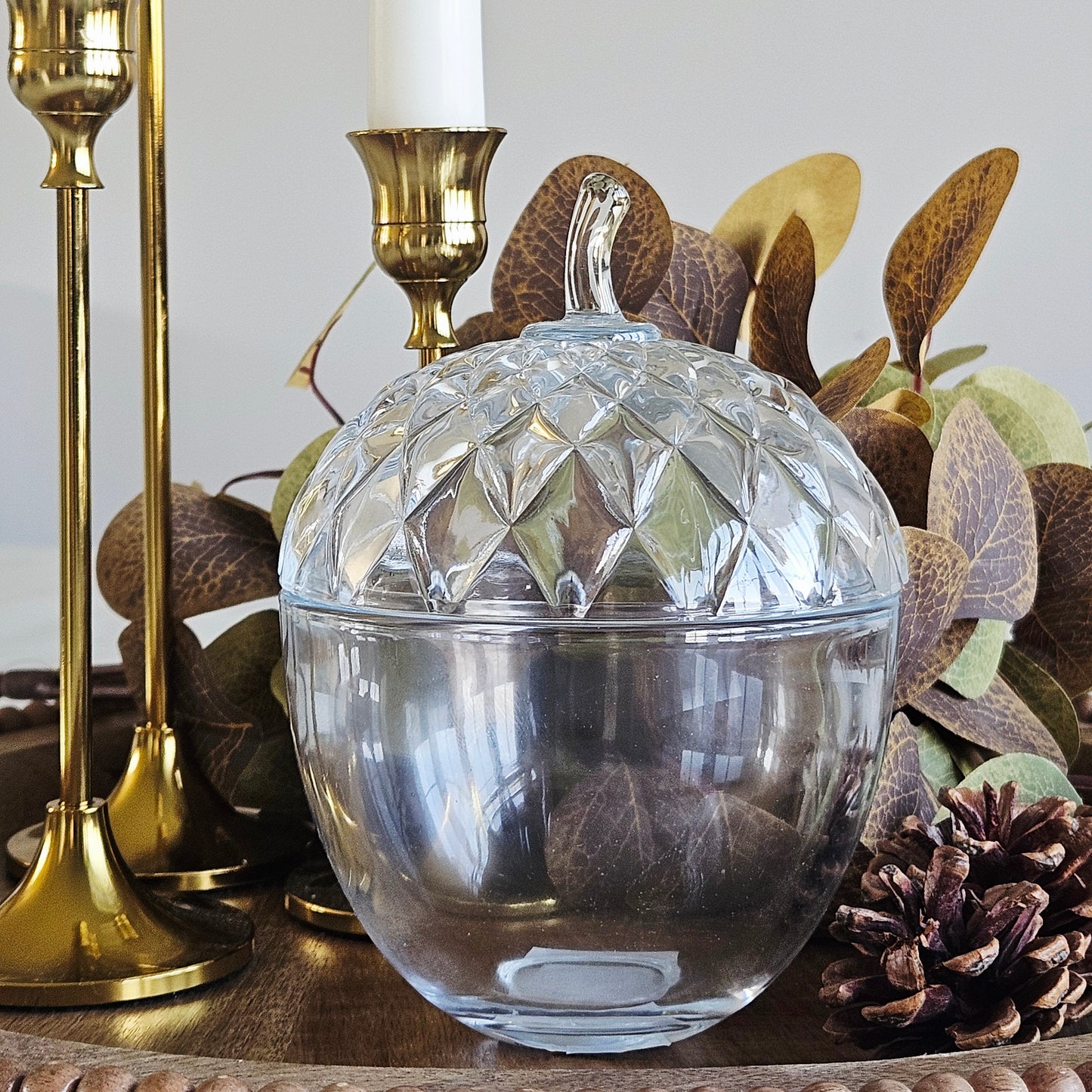 Acorn Glass Pot