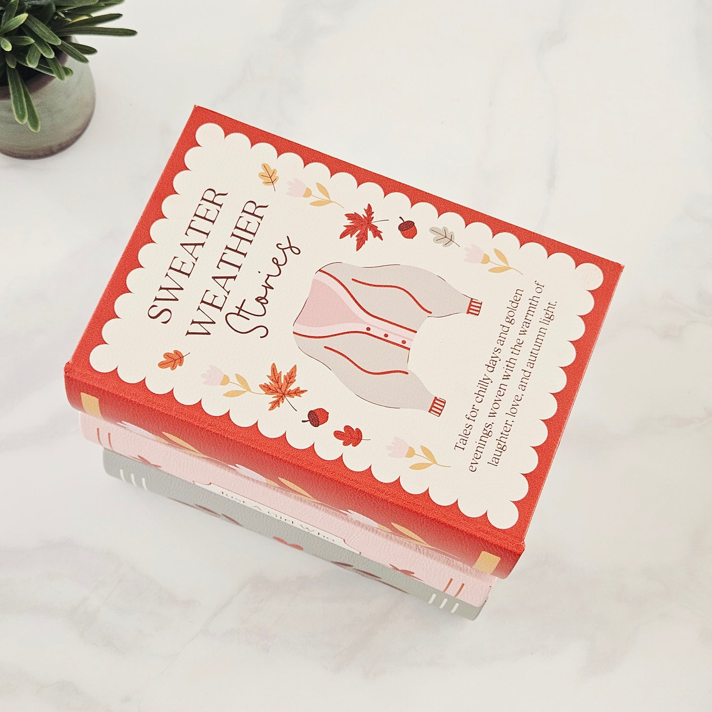 Cosy Chapter 3 different book-themed storage boxes