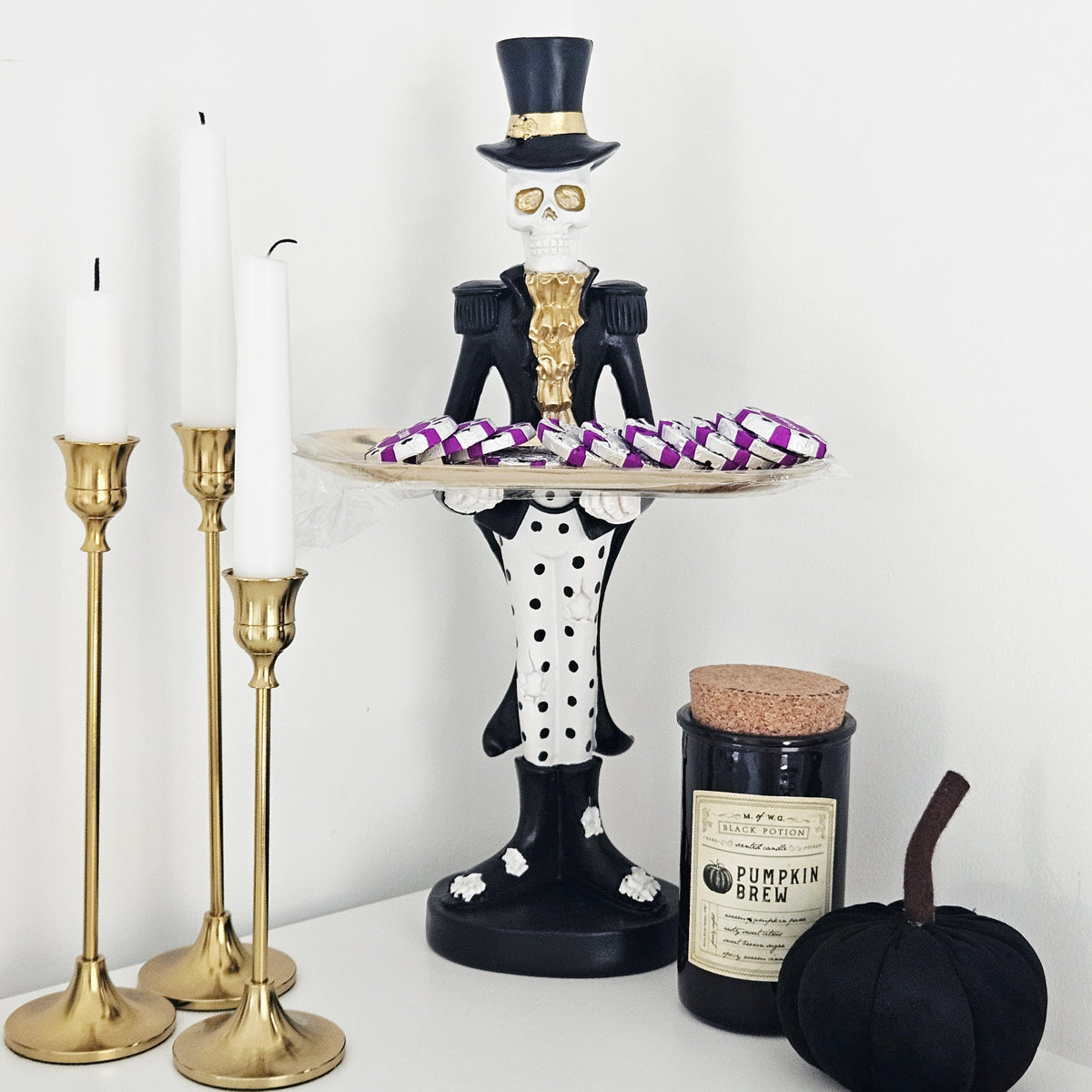 Skeleton Serving Tray Halloween Decoration 41cm