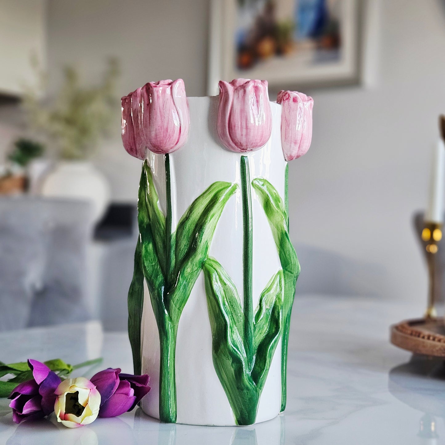 Tulip 3D Pink Vase
