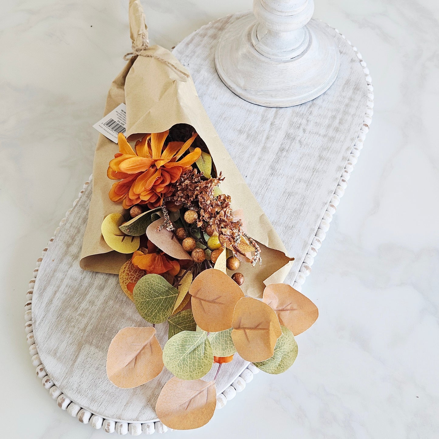 Russet Autumnal Foliage Bouquet | Artificial Autumn Flowers