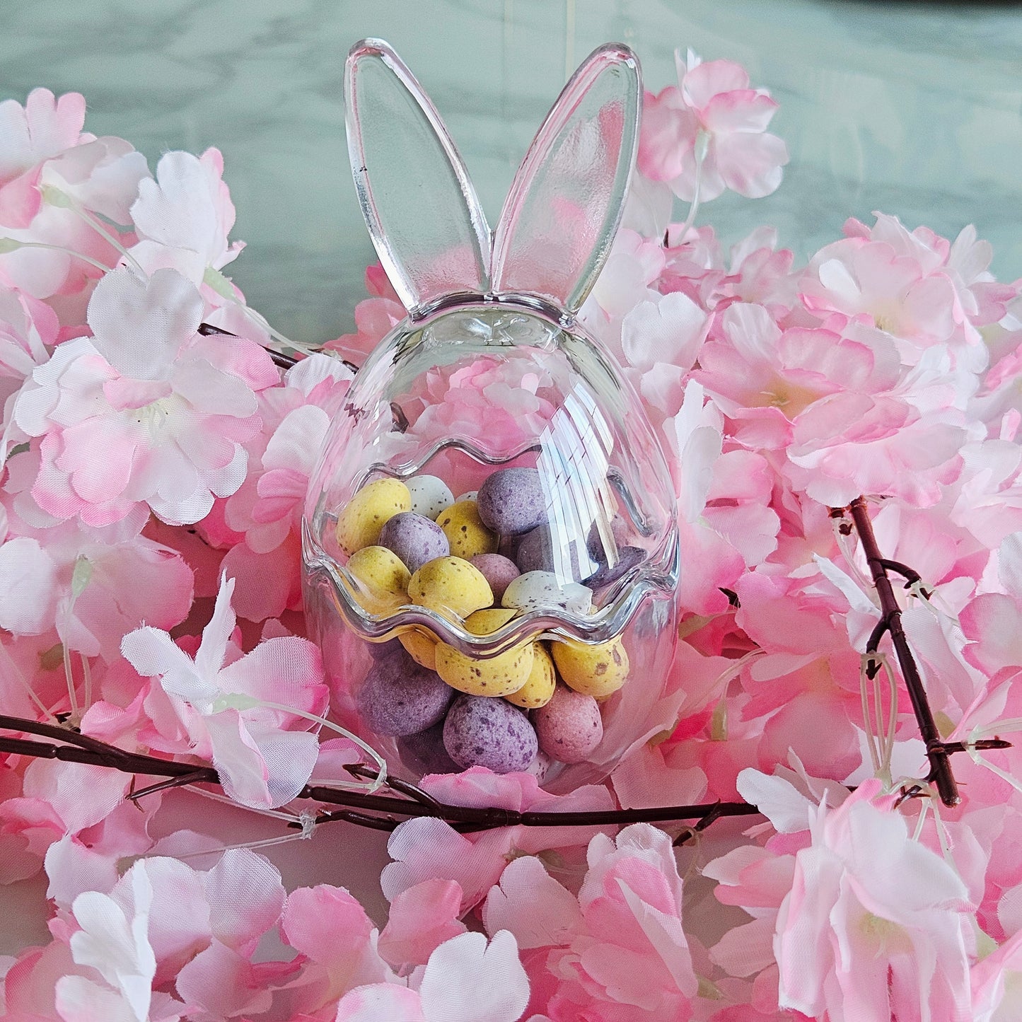 Bunny Ears Glass Pot