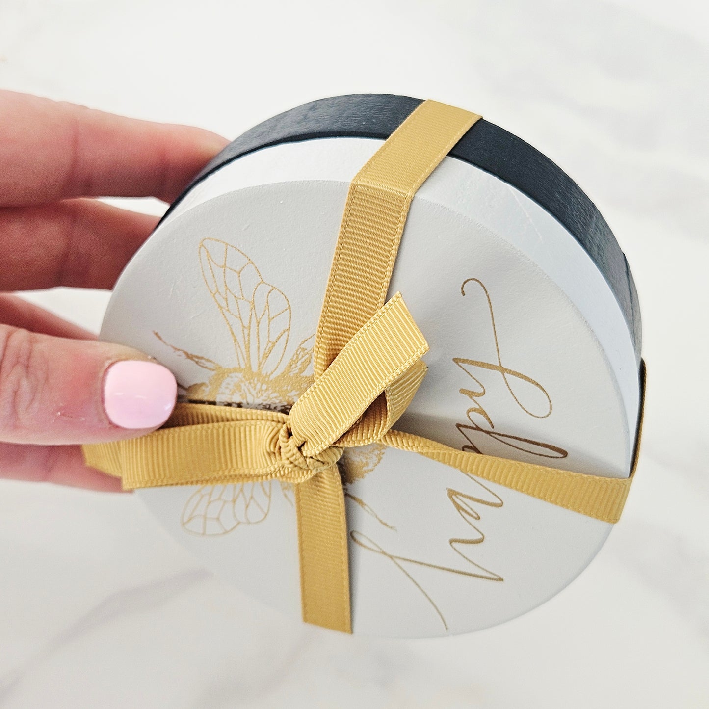 Bee Happy Set Of 2 Coasters