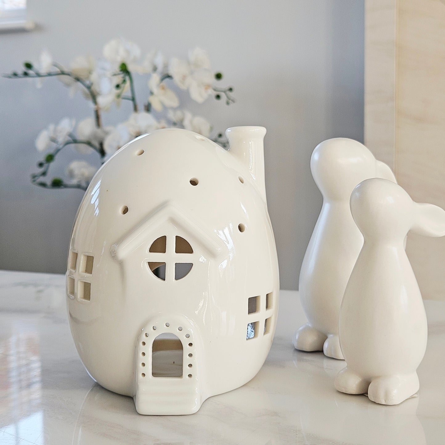 Tea Light Up Egg House