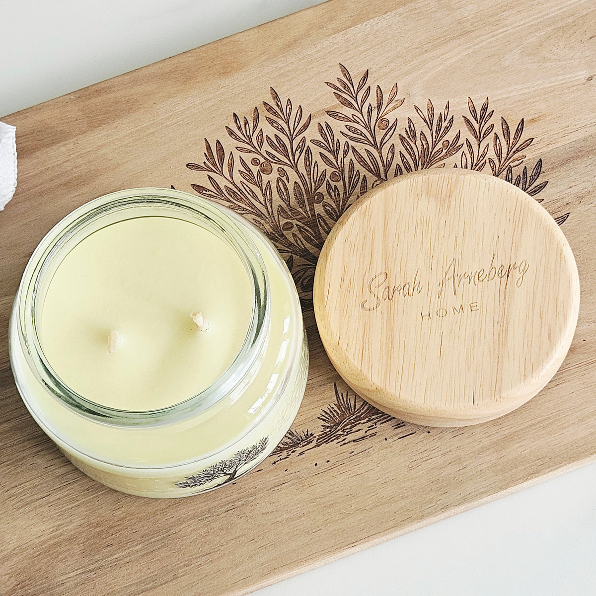 Olive Tree Design Lime Basil & Mandarin Candle