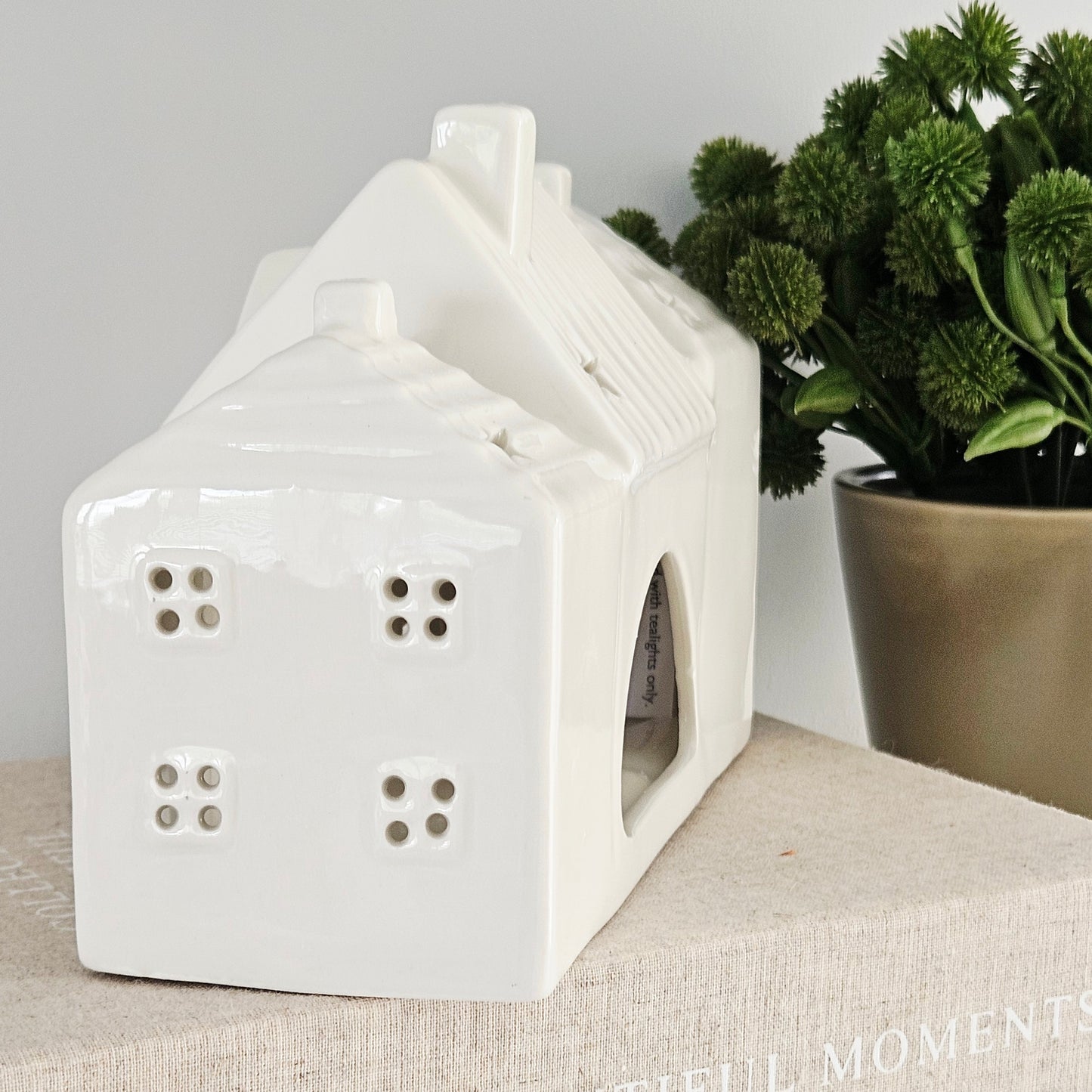 House Ceramic Tea Light Holder