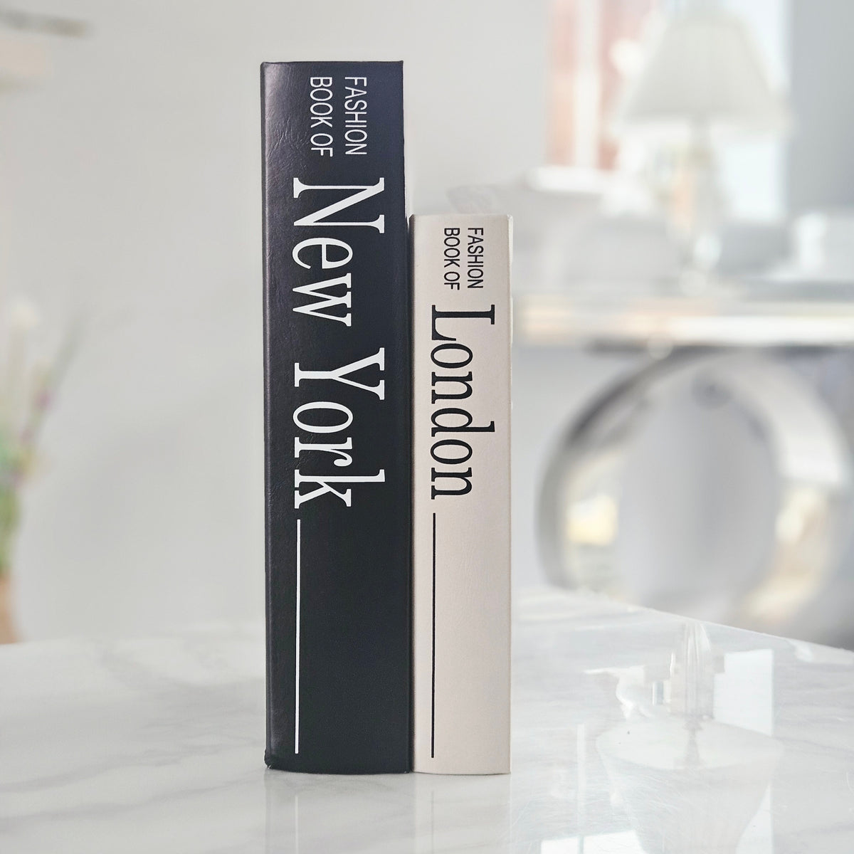 New York and London Wooden Book Storage Box Set – Decorative Boxes