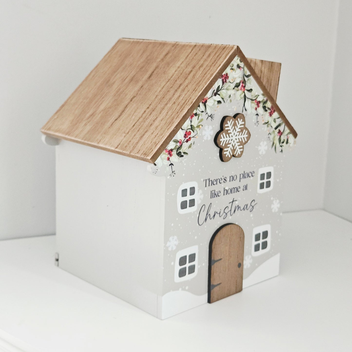 Christmas Cottage Tissue Box