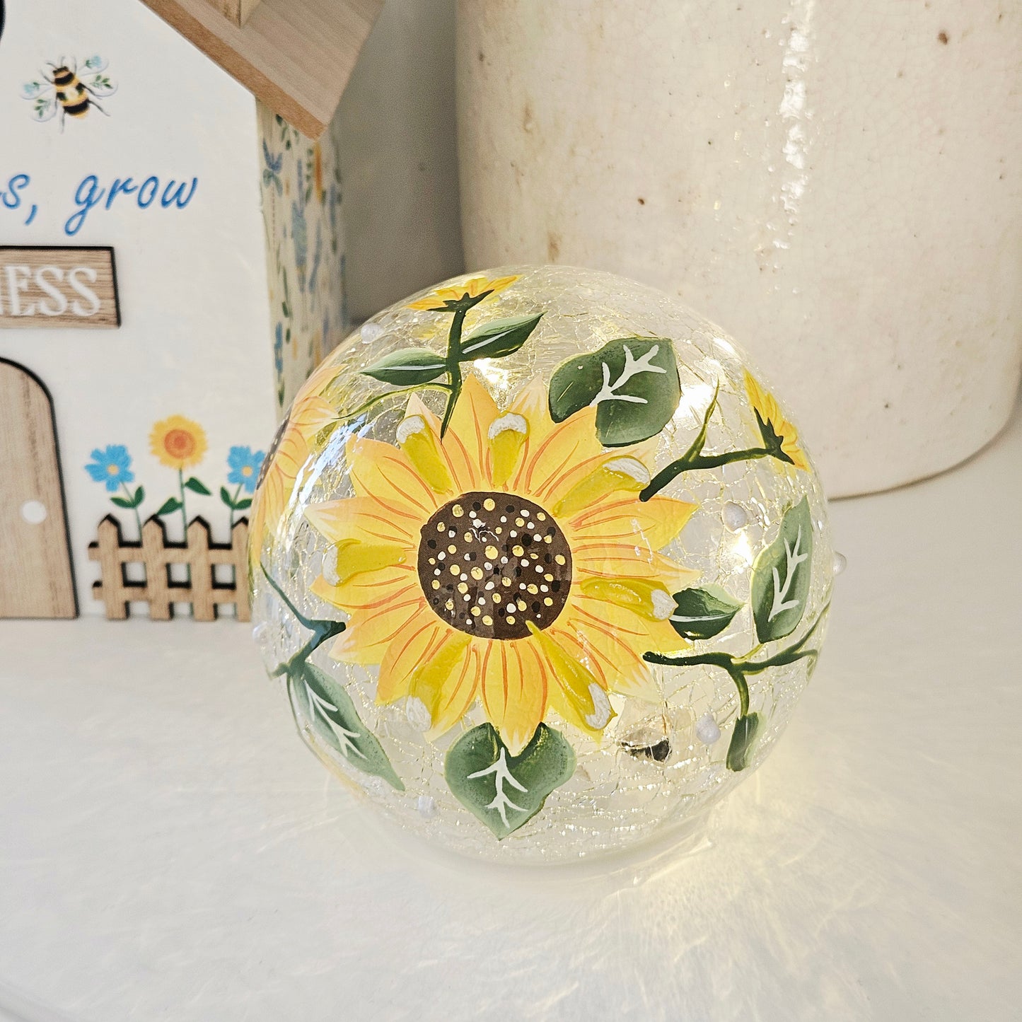 Sunflower Glass Led Ball