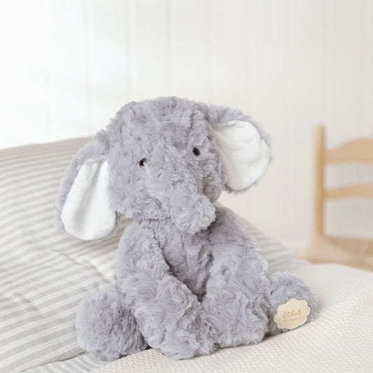 Ethel the grey sitting cuddly elephant 22cm