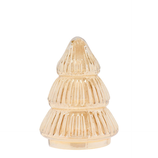 Glass medium christmas tree brown