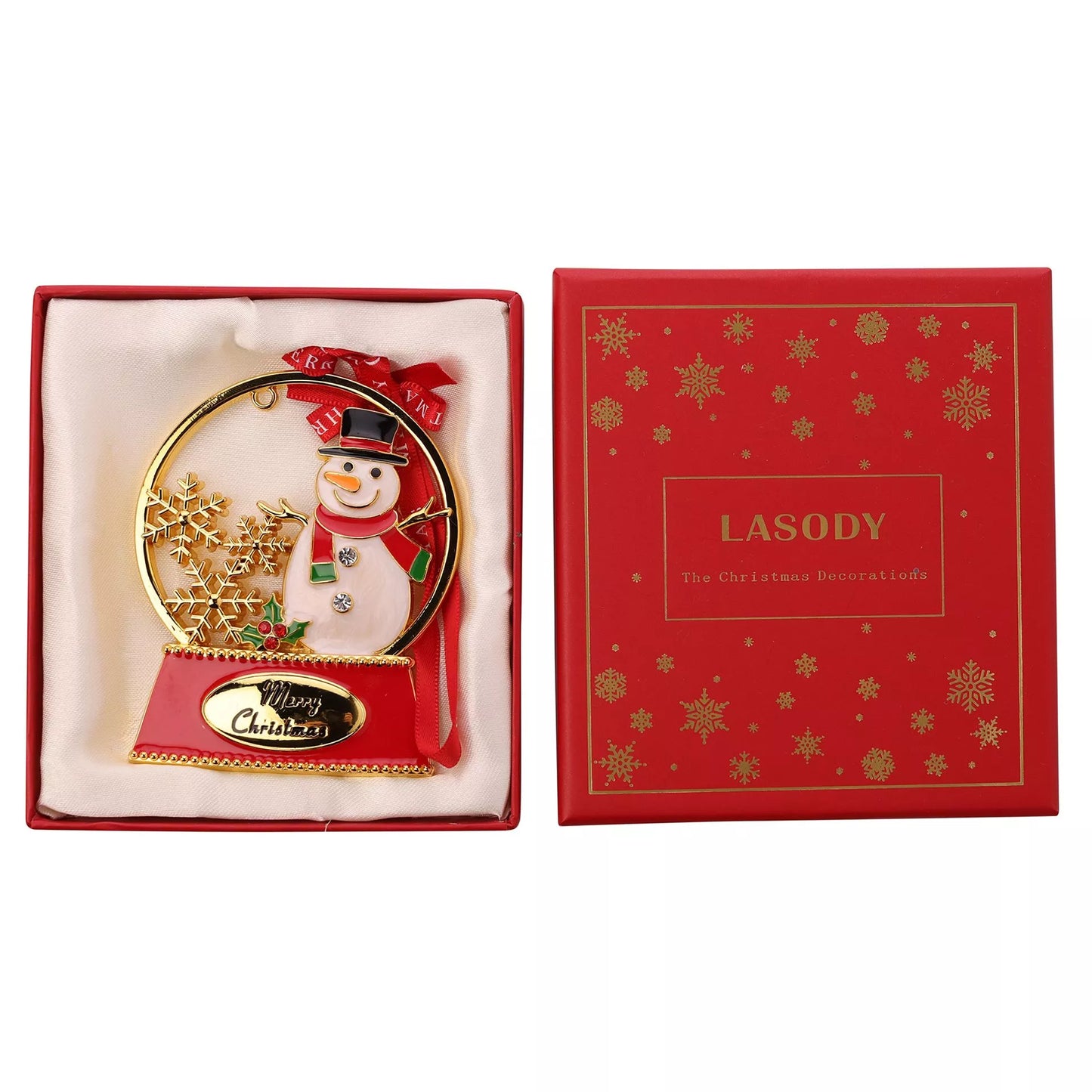 Snowman Globe Tree Decoration