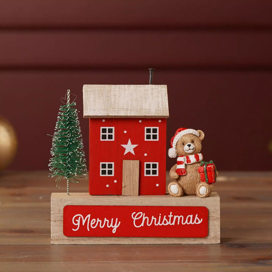 Decorative mantel plaque featuring a teddy bear design