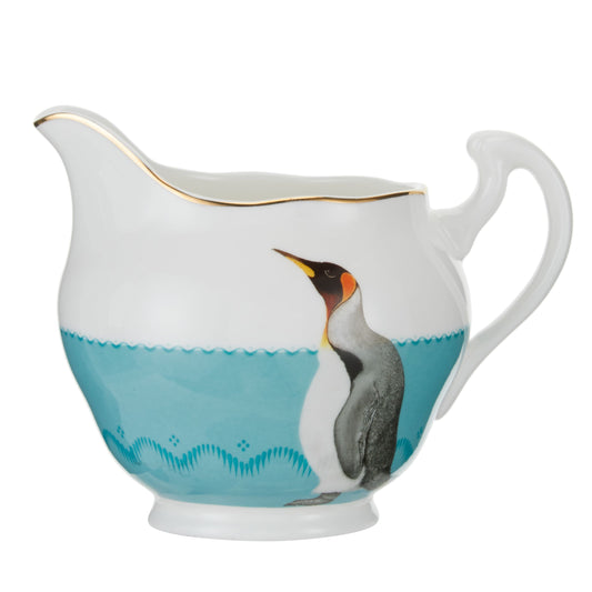 penguin cream jug by Yvonne ellen with gold foiled detail 