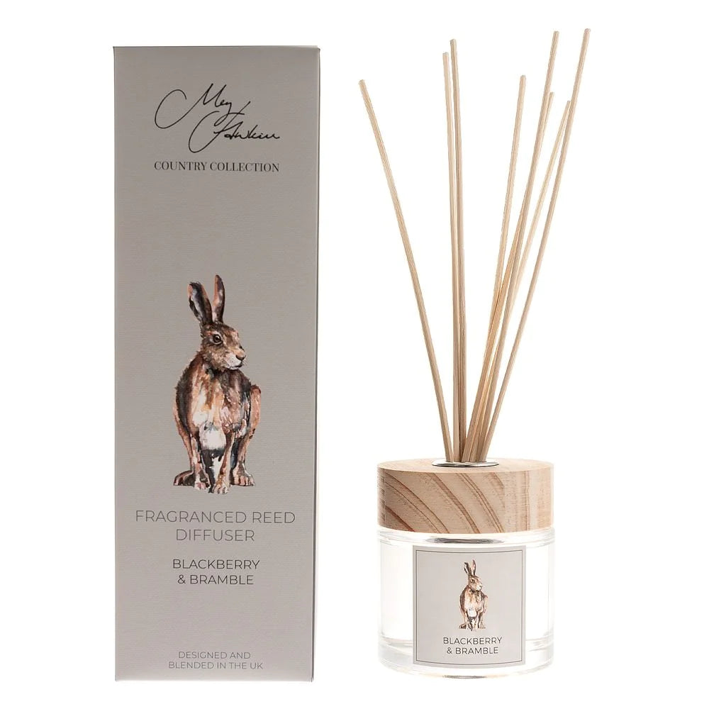 meg hawkins blackberry & bramble reed diffuser featuring rabbit